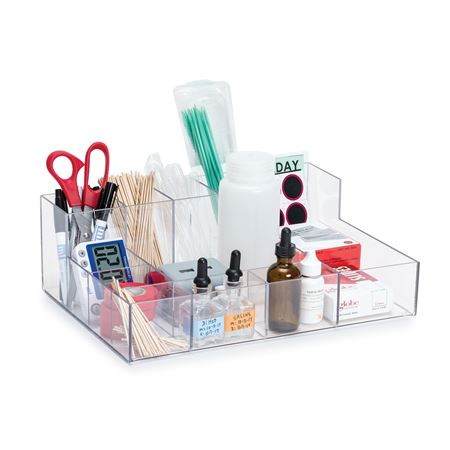 Microbiology Workstation Organizer Microbiology Workstation Organizer - 10.25"W x 14.25"L x 4.75"H