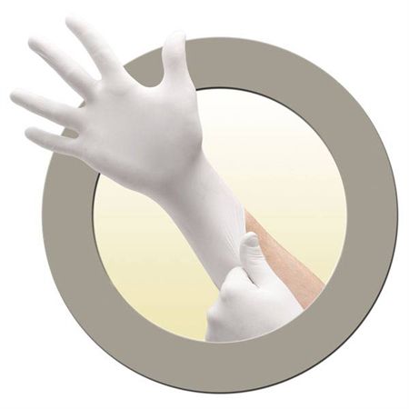 Soft White Nitrile Exam Gloves Small