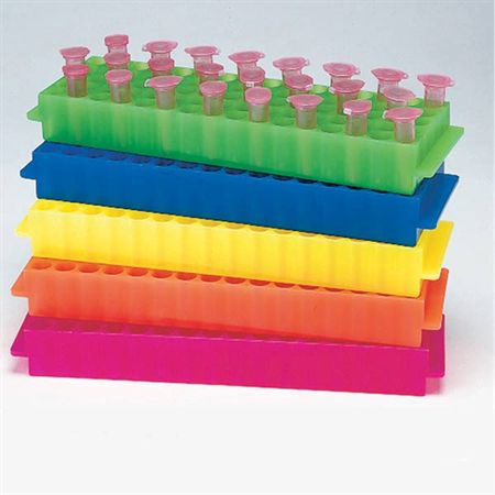 Microtube Racks Microtube Racks in Assorted Colors - 8.85"L x 2.62"W x 1.1"H