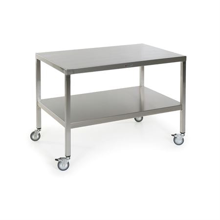 Stainless Steel Table with Lower Shelf 30"W x 72"L x 35"H