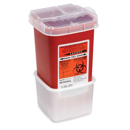 Mounting Dish for 1 Quart Sharps Sharpstar Dish for 1 Quart Container - 3.75"W x 3.75"D x 2.5"H