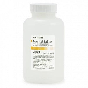 Nurse Assist Sterile Saline Wound Flush - Sterile 0.9% Normal Saline in Bottle, 250 mL - 6270