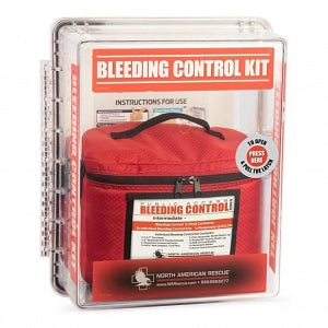 North American Rescue Public Access Bleeding Control Station - STATION, WALL, 5-PACK, CLEAR, INTERMEDIATE - 80-0582