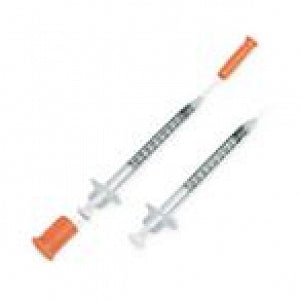 Exel Insulin Syringes - 1/2 cc Insulin Syringe with 28G x 1/2" Needle, Sterile - 26026