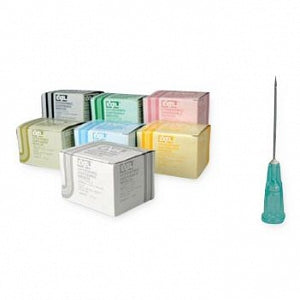 Exel International Hypodermic Needle - Hypodermic Needle with Regular Bevel and Green Hub, 32 G x 0.5", Sort Pack - 26392S