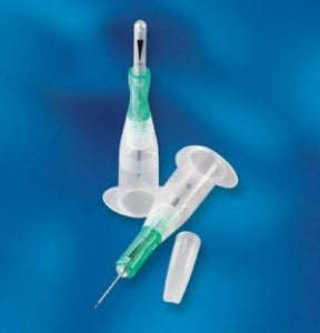 Exel International Multi-Sample Blood Draw Needles - Sterile Huber Multi-Sample Needle, 21G x 1", Green - 26503