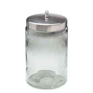 Tech-Med Services Flint Glass Jars - Unlabeled Flint Glass Jar with Stainless-Steel Lid - 4012