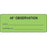 Label Paper Permanent 48^ Observation 2 1/4" X 7/8" Fl. Green 1000 Per Roll