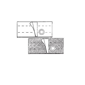 Nu-Hope Nu-Form Belts Opening Bottom - BELT, NU-FORM, HERNIA, 7", LEFT, MED, 2-3/8" - 6341