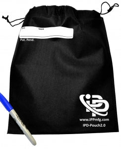 Infection Prevention Drawstring Pouch f / Nasal Cannula - Drawstring Pouch, 9.5" x 11" - IPD-POUCH2.0