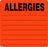 Centurion Centurion Nursing Chart Labels - Fluorescent Red Allergies Nursing Chart Label - NL1681A