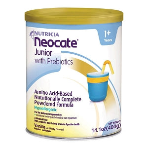 Nutricia North America Neocate Junior Formula Powder - Junior Prebio Powder, Neocate, Vanilla, 400 gm / Can - 60627