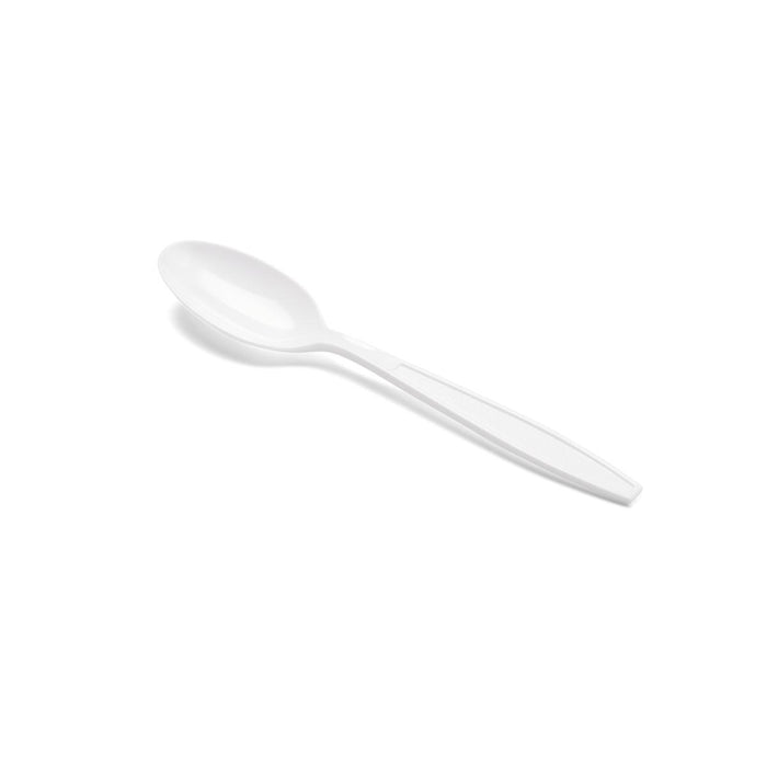 Disposable White Plastic Spoons