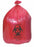 Medi-Waste Biohazard Liners - Drawstring Liner, Red, 40" x 40", 2 Ply, 2 Mil - NON022270R