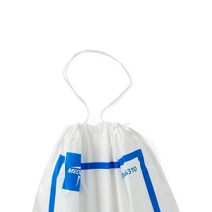 Plastic Drawstring Bags - White, 18 x 20