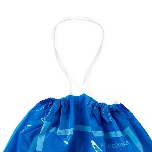 Medline Plastic Patient Belonging Bag with Drawstring - Patient Belongings Bag with Drawstring, 20" x 20", Blue - NON026315BL