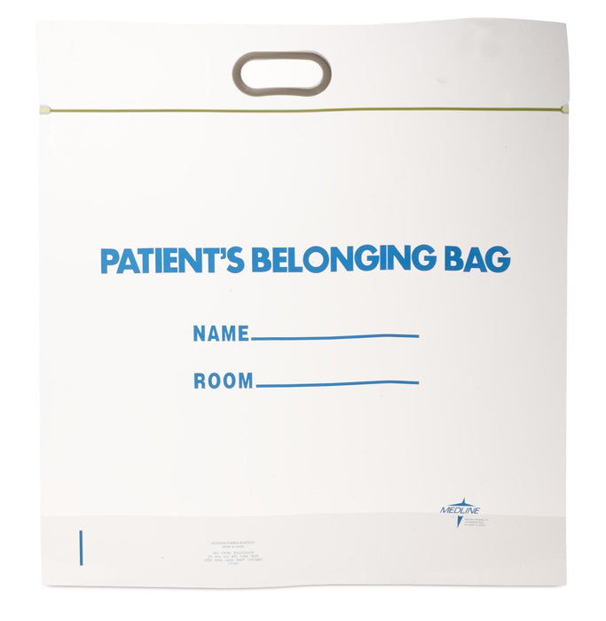 Plastic Patient Belonging Bag with Patch Handle