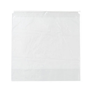 Medline Plastic Patient Belonging Bag with Drawstring - Patient Belongings Bag with Drawstring, 20" x 20", Clear Blank - NON026335