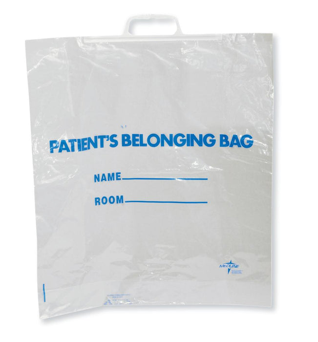 Plastic Patient Belonging Bag with Rigid Handle