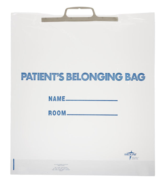 Plastic Patient Belonging Bag with Rigid Handle