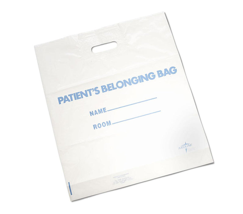 Plastic Patient Belonging Bag with Patch Handle