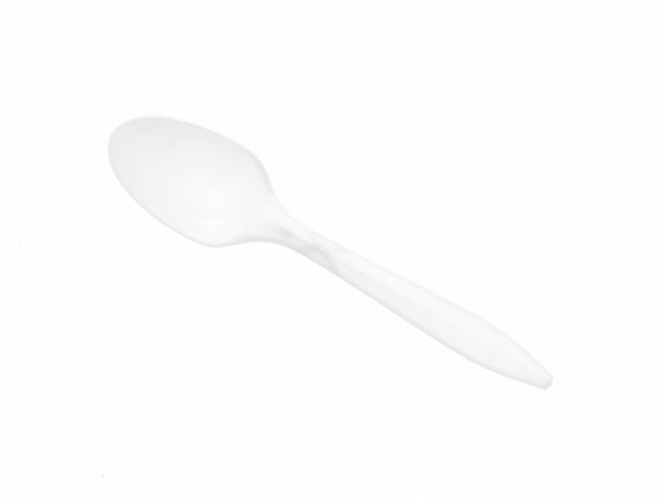 Disposable White Plastic Spoons