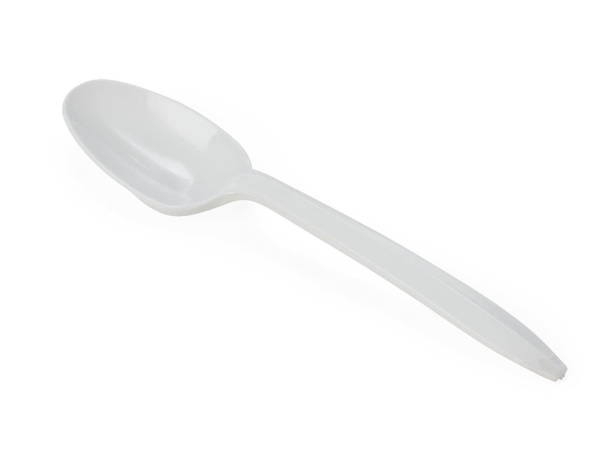 Disposable White Plastic Spoons