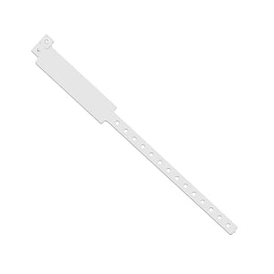 Medline Tamper Resistant Snap Closure ID Bands - 12" Write-On Vinyl ID Band, Adult, Clear - NON050522