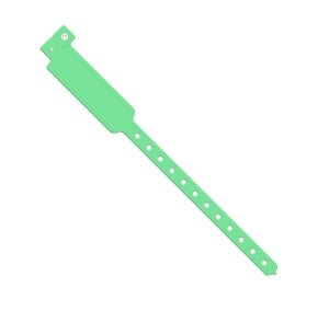 Medline Tamper Resistant Snap Closure ID Bands - 9" Write-On Vinyl ID Band, Adult / Pediatric, Green - NON050617