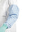 Medline Protective Sleeve Covers - 20" Sleeve Cover with Elastic End and Cuff, Breathable Material, Blue - NON18P2SLEEVE