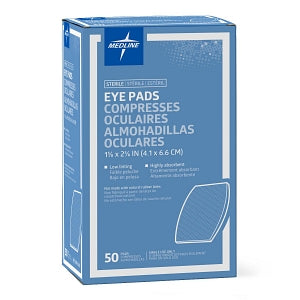 Medline Sterile Eye Pads - Sterile Eye Pad, 1-5/8" x 2-5/8" - NON21600