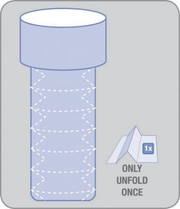 Medline Sterile Impervious Stockinettes - Sterile Stockinette, Accordion, 14" x 48" - NON22540EZ