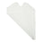 Medline Waterproof Plastic Bibs - Disposable Waterproof Plastic White Bibs, 15" x 20" - NON24267A