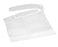 Medline Waterproof Plastic Bibs - Disposable Waterproof Plastic White Bib with Crumb Catcher, 16" x 24" - NON24267C