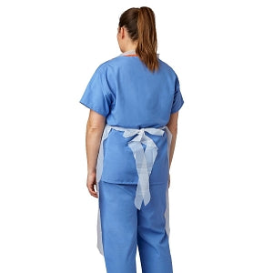 Medline Disposable Polyethylene Adult Aprons - Disposable Polyethylene Apron, Midweight, 28" x 46" - NON24274W