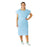 Medline Disposable X-Ray Patient Gowns - Tissue / Poly Disposable X-ray Patient Gowns with Opening and Belt, 30" x 42", Blue - NON24354