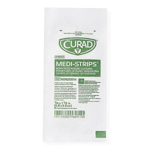 Medline CURAD Medi-Strip Reinforced Wound Closures - CURAD Sterile Medi-Strip Wound Closure, 1/4" x 1-1/2" - NON250114