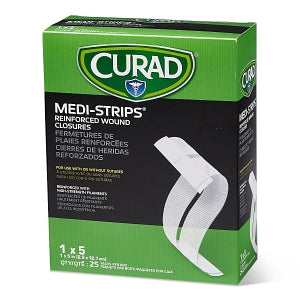 Medline CURAD Medi-Strip Reinforced Wound Closures - CURAD Sterile Medi-Strip Wound Closure, 1" x 5" - NON250501