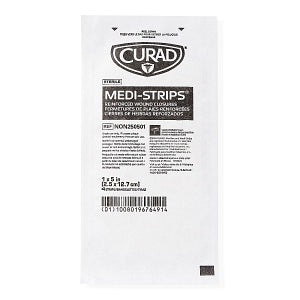 Medline CURAD Medi-Strip Reinforced Wound Closures - CURAD Sterile Medi-Strip Wound Closure, 1" x 5" - NON250501