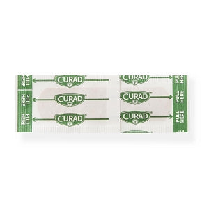 Medline Quick Strip Plastic Adhesive Bandages - Quick Strip Plastic Sterile Adhesive Bandages, 0.75" x 3" - NON25500QS