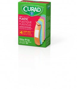 Medline CURAD Neon Adhesive Bandages - CURAD Neon Plastic Adhesive Bandages, 3/4" x 3" - NON256131