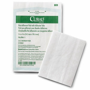 Medline CURAD Sterile Nonadherent Pads - Sterile Nonadherent CURAD Pad, 3" x 4" - NON25710A