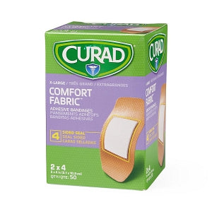 Medline CURAD Comfort Adhesive Bandages - CURAD Comfort Adhesive Bandages, 2" x 4" - NON25744