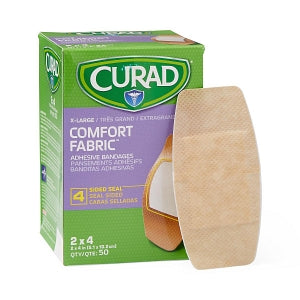 Medline CURAD Comfort Adhesive Bandages - CURAD Comfort Adhesive Bandages, 2" x 4" - NON25744