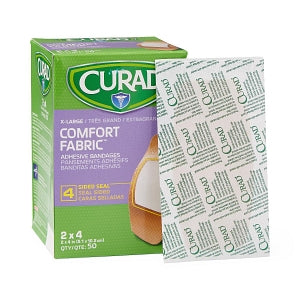 Medline CURAD Comfort Adhesive Bandages - CURAD Comfort Adhesive Bandages, 2" x 4" - NON25744