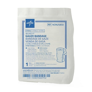 Medline Bulkee II Sterile Cotton Gauze Bandages - Bulkee II Sterile Cotton Gauze Bandage, 2.25" x 3 yd. - NON25850