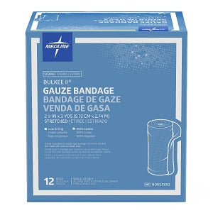 Medline Bulkee II Sterile Cotton Gauze Bandages - Bulkee II Sterile Cotton Gauze Bandage, 2.25" x 3 yd. - NON25850