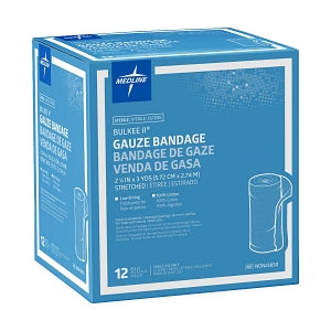 Medline Bulkee II Sterile Cotton Gauze Bandages - Bulkee II Sterile Cotton Gauze Bandage, 2.25" x 3 yd. - NON25850