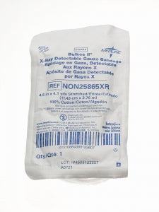 Medline Sterile 100% Cotton X-Ray Detectable Gauze Sponges - BANDAGE, GAUZE, BULKEE, XRAY, 4.5X4.1YD, - NON25865XR