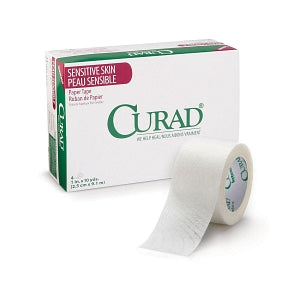 Medline CURAD Sensitive Paper Adhesive Tape - CURAD Gentle Adhesive Paper Tape for Sensitive Skin, 3" x 10 yd. - NON260003E